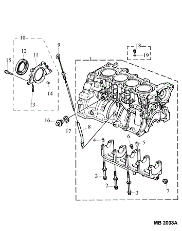 Rover 400/45/MG ZS Block Assembly - 1600 Petrol 16V SOHC