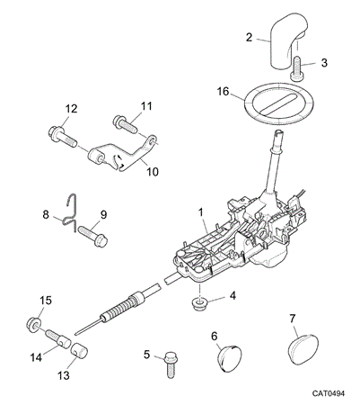 Rover 400/45/MG ZS Selector Mechanism - External from YD471064 - 1800 Petrol Auto