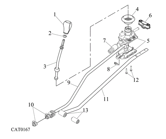 Rover 400/45/MG ZS Selector Mechanism - Gear Lever - IB5 (-) VVC Manual