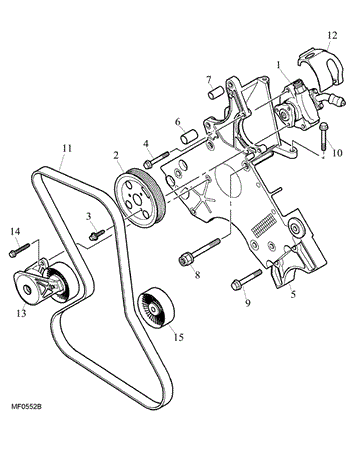 Rover 400/45/MG ZS Power Steering Pump - 2000/2500 Petrol