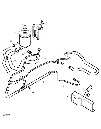 Rover 45 Power Steering Pipes, Hoses and Reservoir - 2000/2500 Petrol