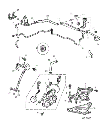 Rover 600 Anti Lock Brake Pump to AM144844