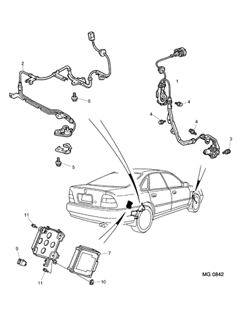 Rover 600 Anti Lock Brake Sensor