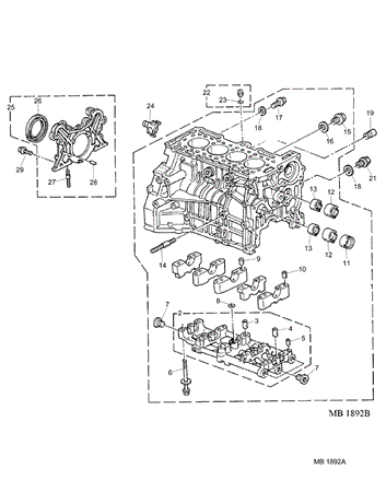 Rover 600 Block Assembly - 1800/2000 Petrol