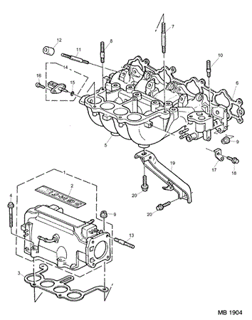 Rover 600 Inlet Manifold - 1800/2000 Petrol
