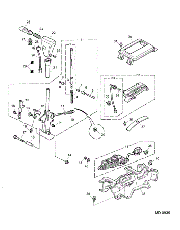 Rover 600 Selector Mechanism - External LHD - Auto