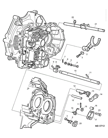 Rover 800 Early Selector Mechanism - Internal - 2700 Auto