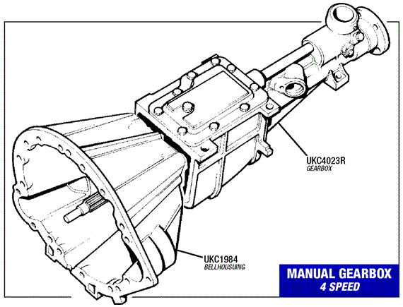 Triumph TR7 Manual Gearbox - 4 Speed