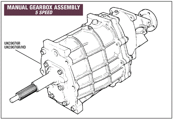 Triumph TR8 V8 Gearbox - 5 Speed (Heavy duty)