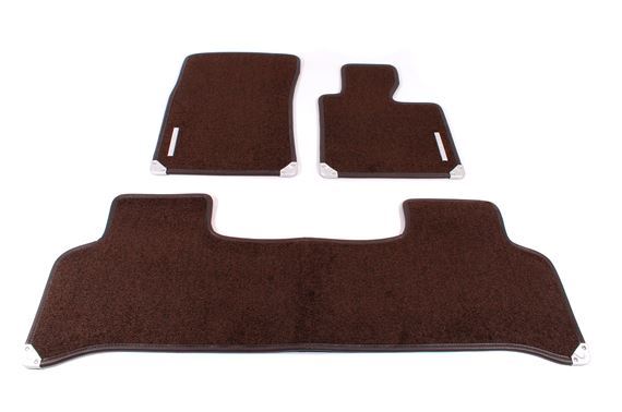 Genuine Land Rover L405 Carpet Floor Mats - Espresso Brown - Short Wheel Base 2013-2017 - VPLGS0379AAM
