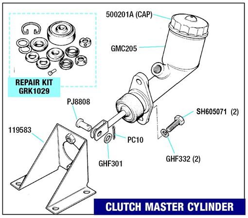 Triumph GT6 Vitesse 2.0L Girling Clutch Slave Cylinder - Free Shipping!