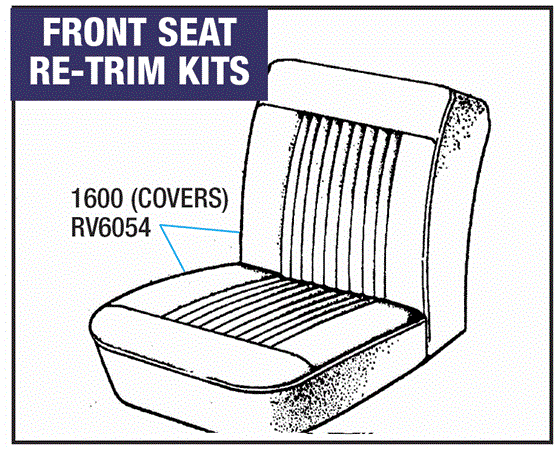 Triumph Vitesse Front Seats and Re-Trim Kits - 1600 Models