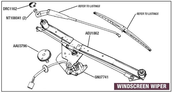 Rover SD1 Windscreen Wiper System