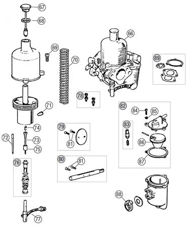 MGB HS4 Carburettors - 4 Cylinder
