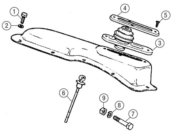 MGB Gearbox Assembly & Fixings - 3 Synchro