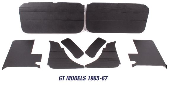 MGB Trim Panel Kits - GT Models 1965-1967 - 3 Synchro Push Button Exterior Door Handles