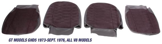 MGB Front Seat Cover Kits - GT Models GHD5 1973-Sept 1976 & All V8 Models - Full Cloth