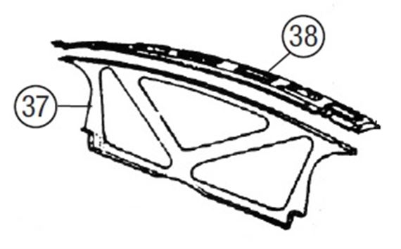 MGB Rear Bulkhead - Roadster