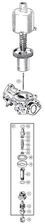 Triumph TR2 Carb Components - Jet, Bearing and Needle