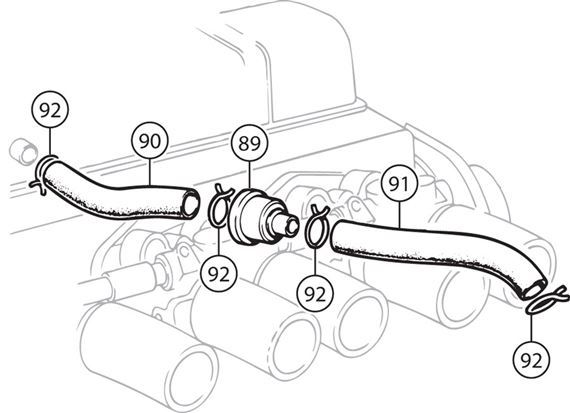 Triumph TR5 Emission Control - Closed Circuit Breather