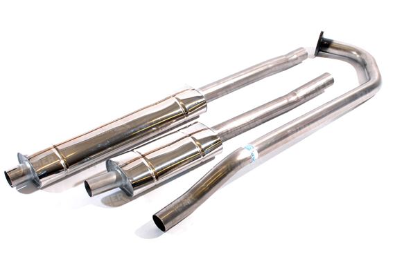 Triumph TR2-4 Exhaust Standard Systems - Stainless Steel