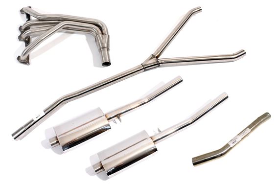 Triumph TR4A Stainless Steel Sports Exhaust System - System B