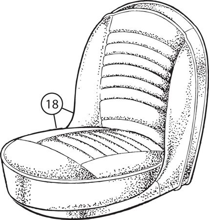 Triumph TR4 to CT15273 Front Seat Cover Kits