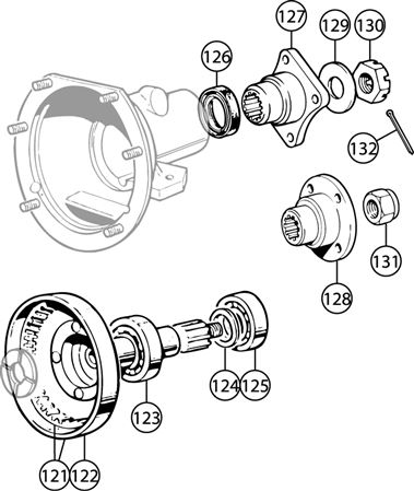 Triumph TR6 Annulus and Rear Flange - A-Type