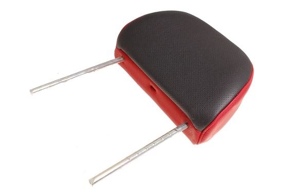 Head Restraint - Front - Full Leather Option - Tartan Red/Black Face - HAH103610WDS - Genuine MG Rover