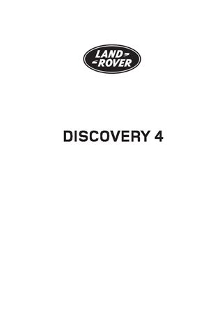 Owners Handbook Issue 1 - Discovery 4 - 2009-2012 - HANDBOOKS01GR - OTP