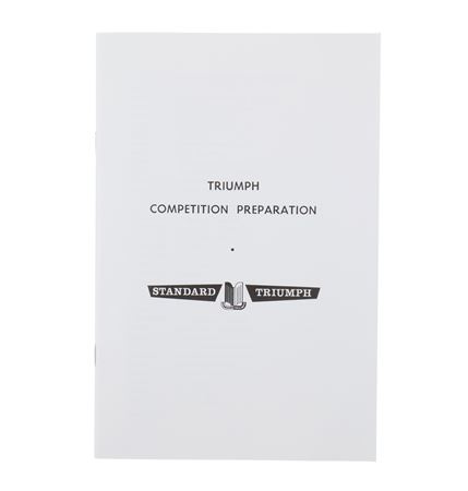 Competition Preparation Manual - TR3 & TR4 - HMP921001