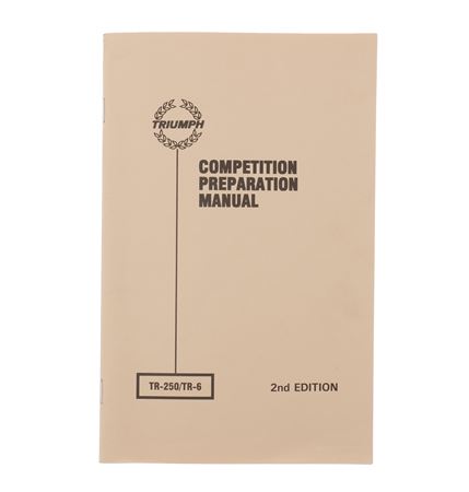 Competition Preparation Manual - TR250 TR5 TR6 - HMP922002