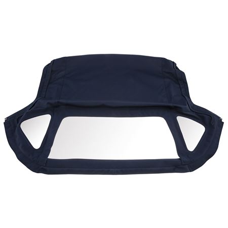 HOOD COVER MOHAIR BLUE INC.HEADER RAIL ZIP WINDOW