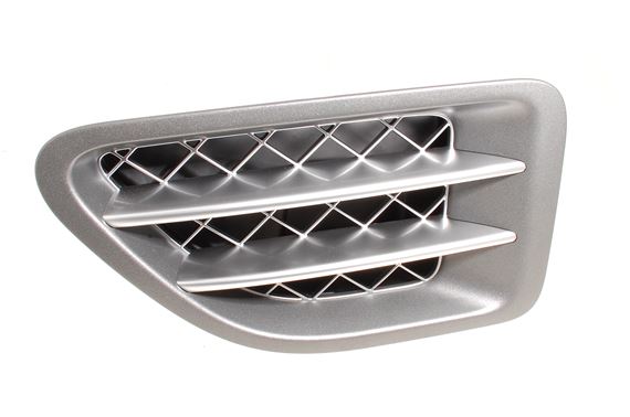 Air Intake Grille - Wing - Standard Fitment - Tungsten/Titan Silver Finish - LH - JAK500330WWH - Genuine