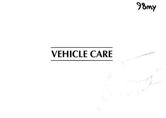 Vehicle Care Handbook - XK8 & XKR - 1997-1998 - JJM10161480GR - OTP