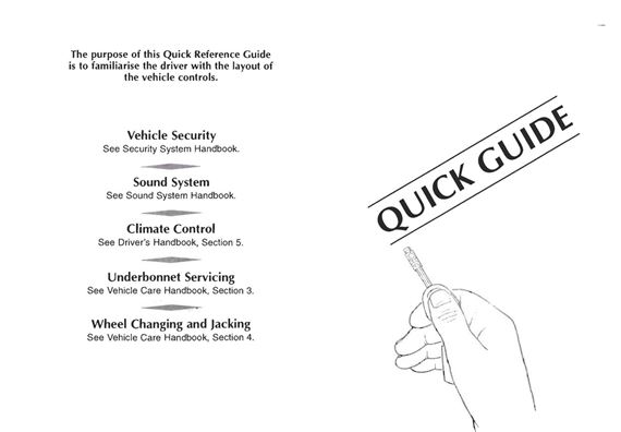 Quick Reference Guide - XK8 & XKR - 1998-1999 - JJM10201487GR - OTP