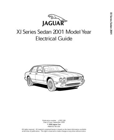 Electrical Guide - XJ8 Range - 2001 - JJM10381210GR - OTP