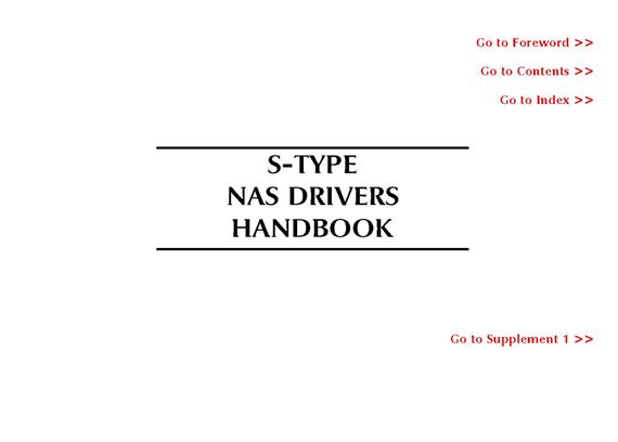 Drivers Handbook - S-Type - 2000 - JJM18021695GR - OTP