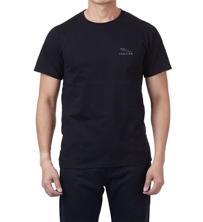 Mens Crew Neck T Shirt - Black - Jaguar Collection