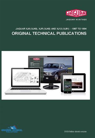 Digital Reference Manual - Jaguar XJ6-XJR-XJ12 1987 to 1994 - JTP1008 - Original Technical Publications