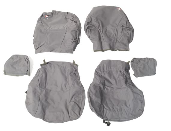 Seat Cover Set Front (pair) Grey - LF1055BPGREY - Britpart