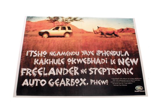 Advertising Print - Rhino Giving Chase - LF1069