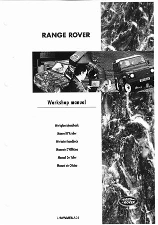 Service Manual - Range Rover Classic Non NAS - 1990-1994 - LHAWMENA02GR - OTP