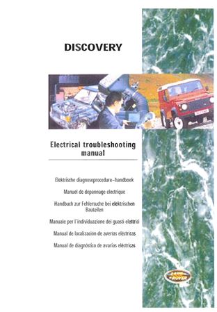 Electrical Trouble Shooting Manual - Discovery 1 - 1994-1995 - LJBEMENR95GR - OTP
