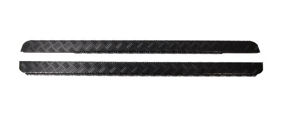 Chequer Plate Sill Cover (pair) 3mm Black - LL12613B - Aftermarket
