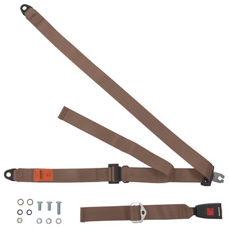 Static Lap Belt (single) Beige - LL1317BEIGE - Securon