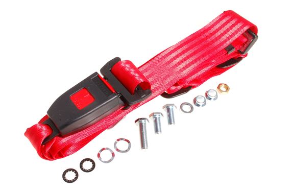 Rear Seat Belt Kit - Static Static Type - Each - Red - LL1317RED - Securon