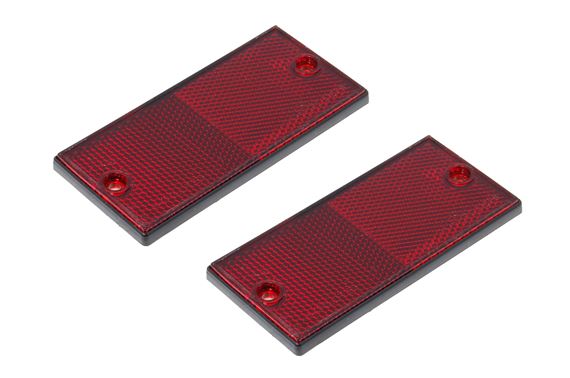 Red Reflectors E Approved (pair) - LL1672R - Ring