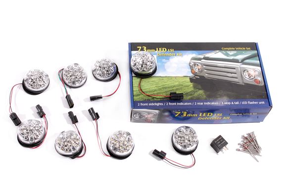 LED Clear Lamp Upgrade Kit 73mm (9pc) - LL1780BM - Aftermarket