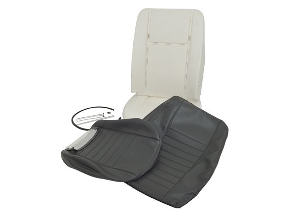 Outer Seat Re-trim Kit - Grey Vinyl - LL1827GRYBP - Britpart